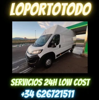 PORTES BARATOS FURGONETA MUDANZAS COCHES MASCOTAS