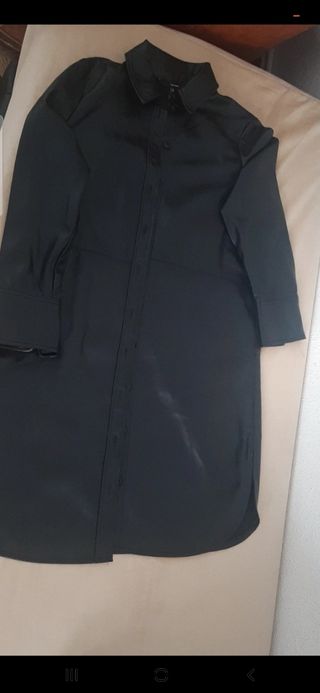 Chaqueta larga de cuero ✅