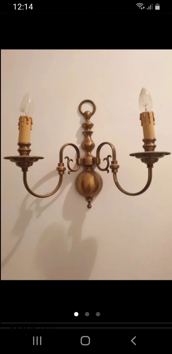 Lampade da parete in metallo antico