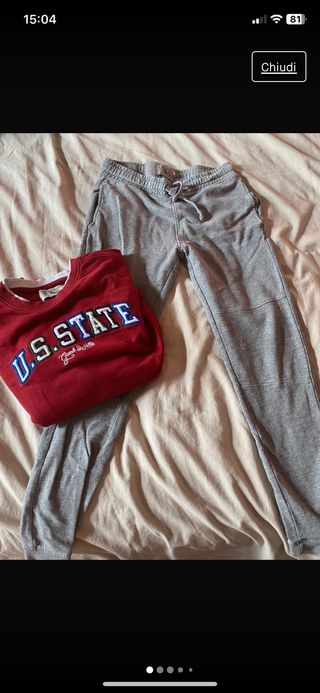 tute e magliette ragazzi 10/12 anni