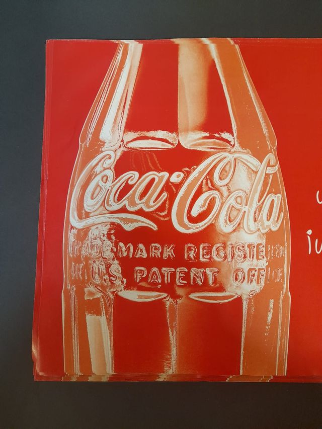 Lote manteles Coca cola papel