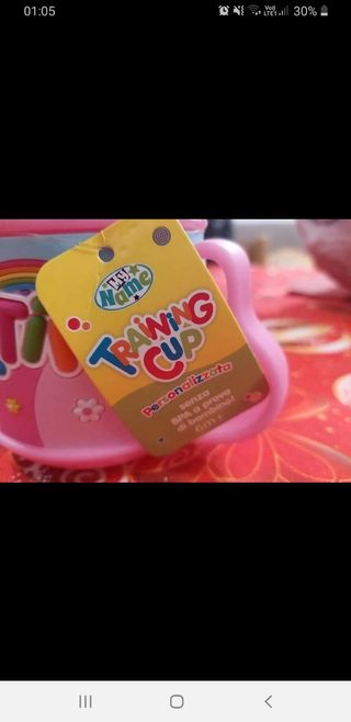 Bicchiere bimba con nome Martina