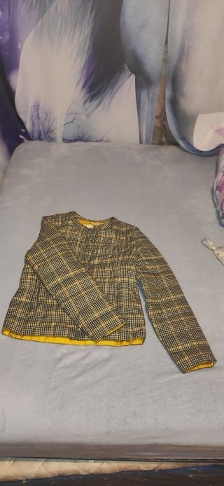 Cazadora estampado cuadros M