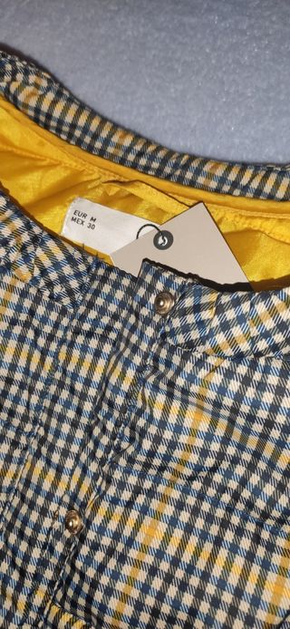 Cazadora estampado cuadros M