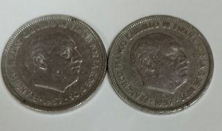 Pesetas, monedas de Franco .