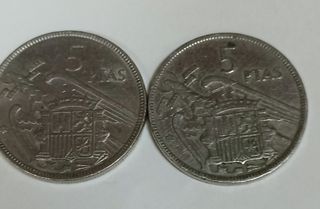 Pesetas, monedas de Franco .