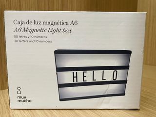 Caja de luz letras/números COMO NUEVO