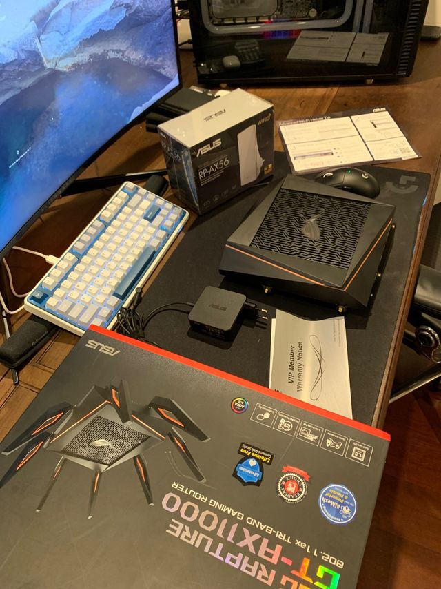 Router y ampliador wifi6:ASUS GT-AX11000 & RP-AX56