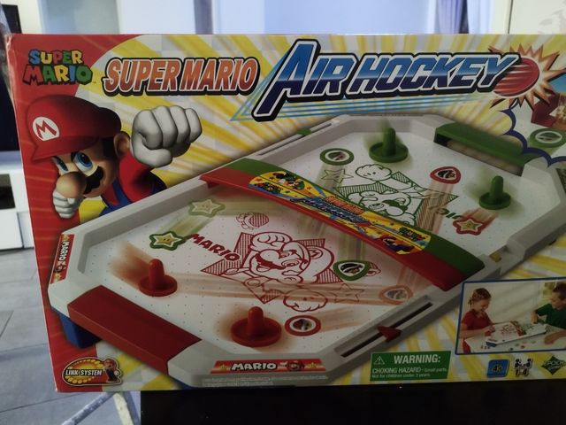 JUEGO DE MESA SUPERMARIO AIR HOCKEY
