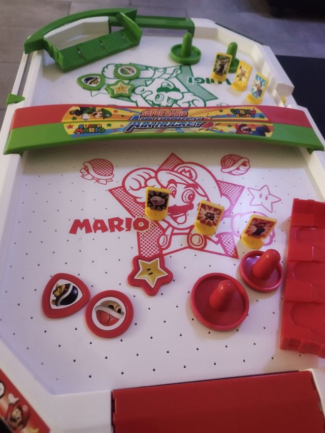 JUEGO DE MESA SUPERMARIO AIR HOCKEY