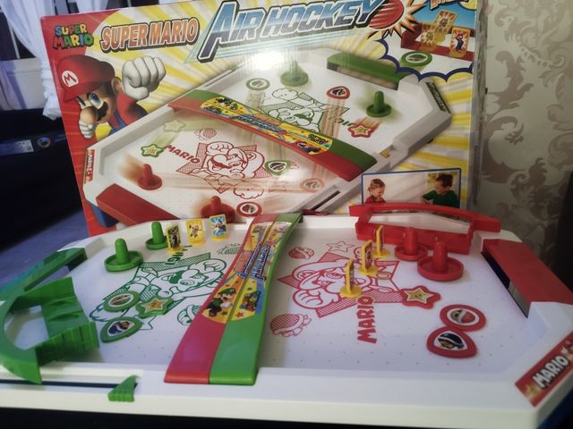 JUEGO DE MESA SUPERMARIO AIR HOCKEY
