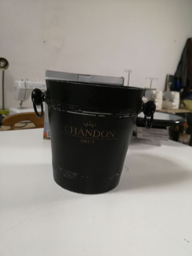 Secchiello per ghiaccio Chandon Brut, metallizzato, nero