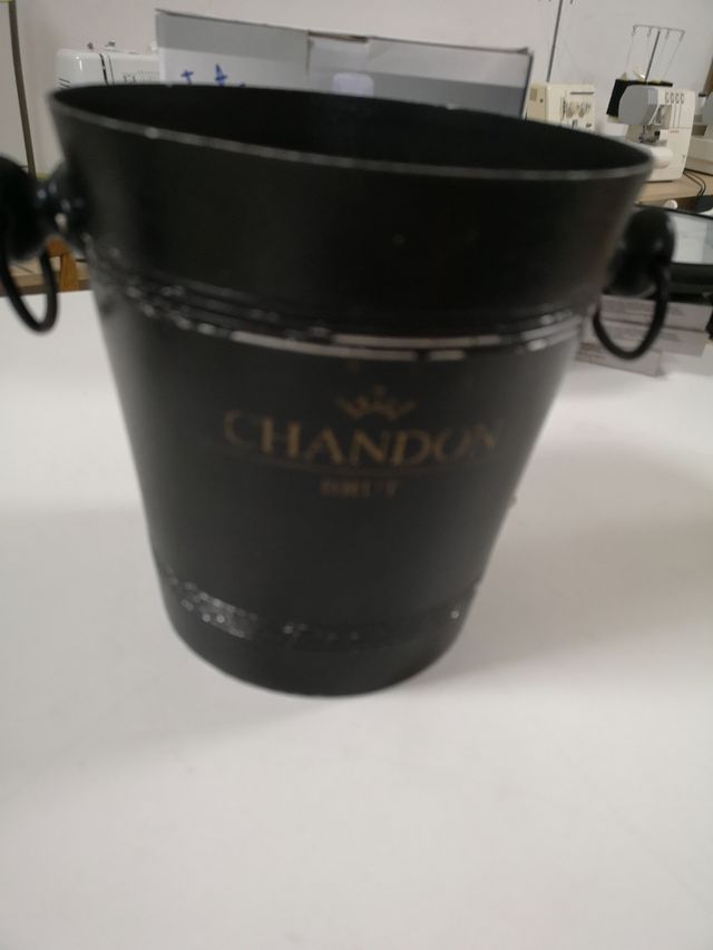 Secchiello per ghiaccio Chandon Brut, metallizzato, nero