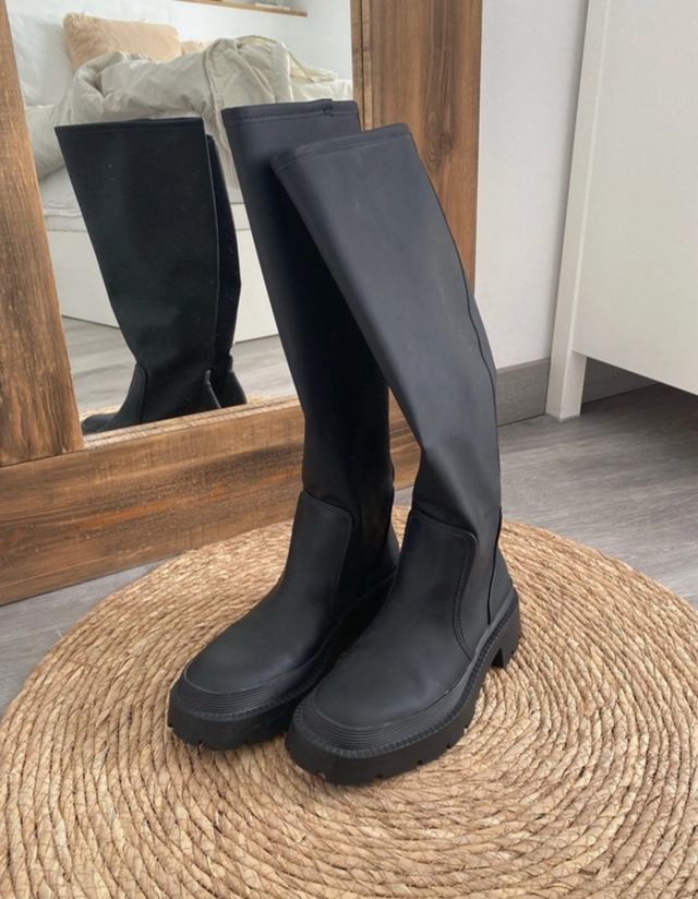 botas zara engomadas