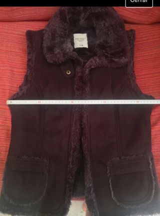 Chaleco piel vuelta talla L. 