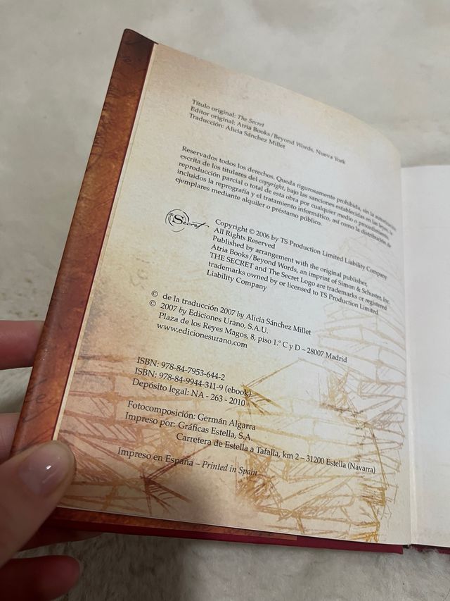 Libro The Secret. El Secreto