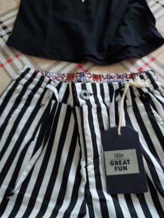 Completo bermuda tshirt 8 anni