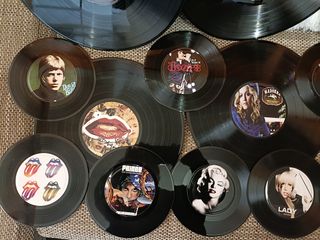 Discos de vinilo para decorar,no se reproduce.