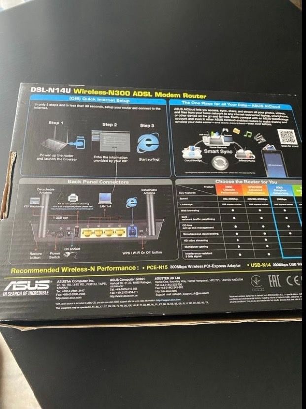 Modem wireless-300 Asus perfettamente funzionante