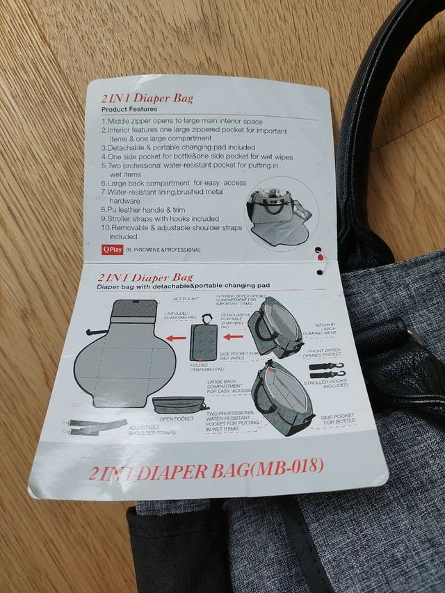Bolso cambiador silla de paseo Qplay
