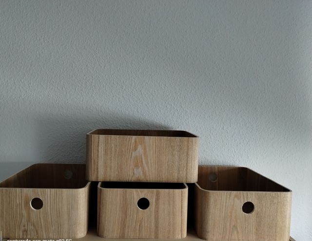 Cajas almacenaje madera