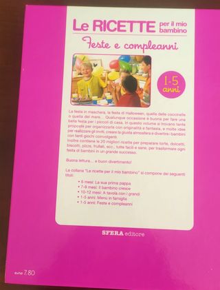 Set libri ricette per bambini