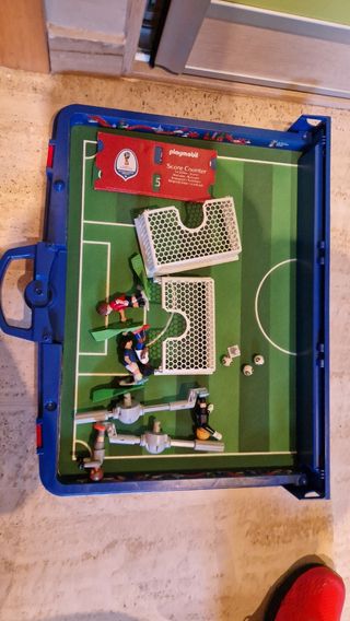 Futbolin Playmobil maletin