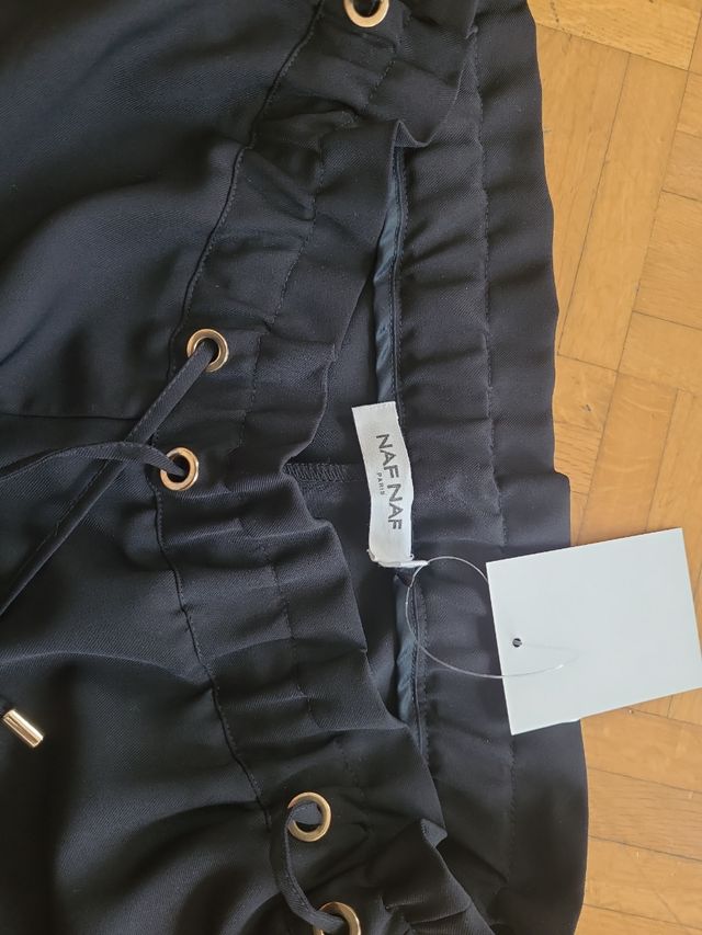 Pantalón nafnaf negro t 28 mujer nuevo