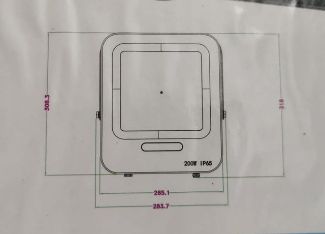 PROYECTORES LED- 200W- 22000 LUMENES