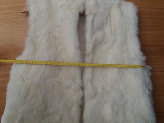 Chaleco de piel de conejo