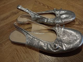 Zapatos plateados Zara