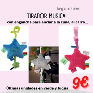 ESTRELLA tirador musical cuerda cuna/carro de bebé