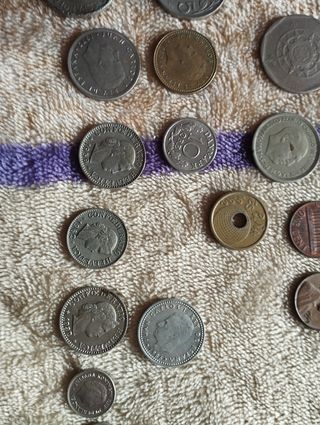 Lote monedas antiguas diferente paises