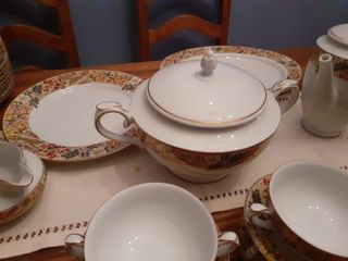 Vajilla porcelana a estreno .