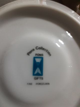 Vajilla porcelana a estreno .