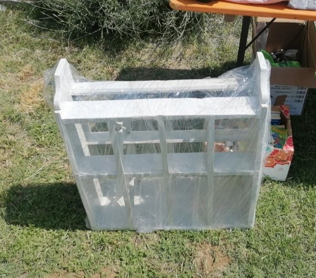 Antica piattaia originale in  legno