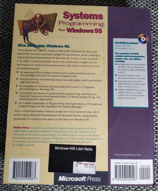Systems Programming for Windows 95 by Walter Oney