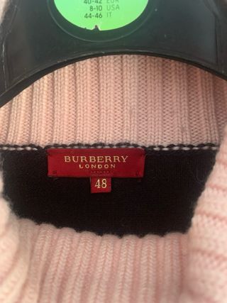 Burberry jersey 100% lana.