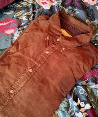 Camisa pana marrón chocolate  El Ganso L SemiNUEVA