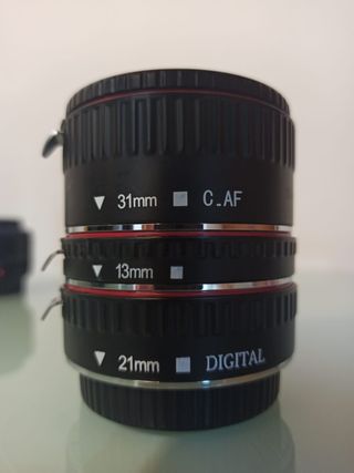 Tubos extensión Canon