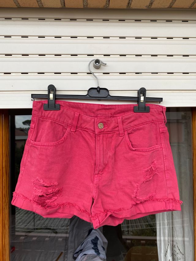 Bermuda di jeans rosa taglia xxs xs eur 36