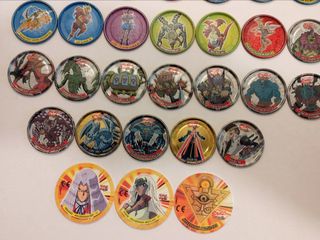 Colección 29 tazos metálicos Yu-Gi-Oh