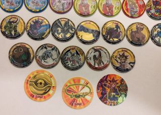 Colección 29 tazos metálicos Yu-Gi-Oh