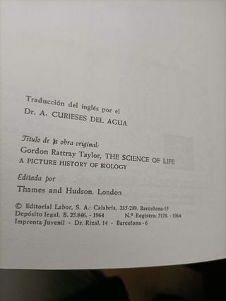 Libro: LA CIENCIA DE LA VIDA
