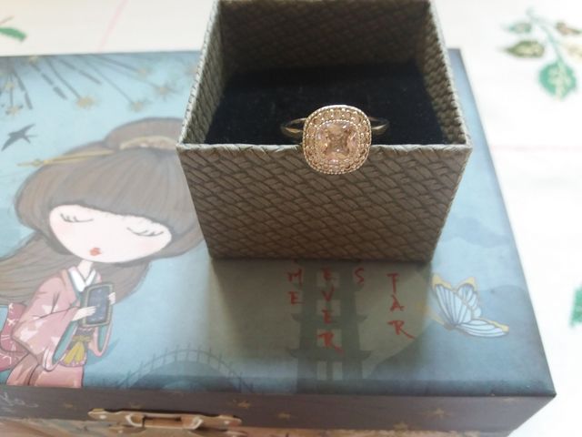 Anillo rodio circonitas💛 Rodhium zirconia ring💛