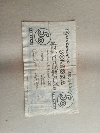 1 peseta Ajuntament de Verges