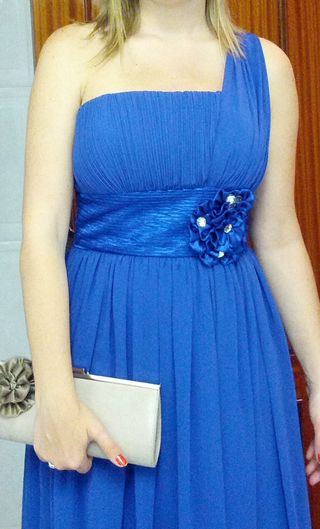 Vestido fiesta azul talla 38
