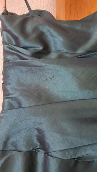 Vestido de fiesta verde esmeralda