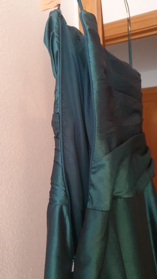 Vestido de fiesta verde esmeralda