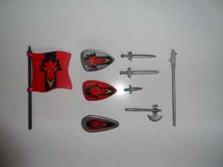 PLAYMOBIL EJERCITO DRAGON ROJO